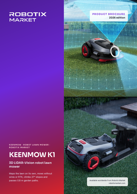 Robotyczna kosiarka z LiDAR Keenon Keenmow K1 – Broszura produktu