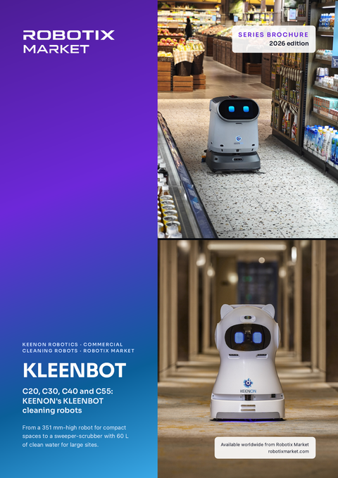 Robot sprzątający Keenon KLEENBOT C30 do obiektów komercyjnych – Broszura produktu