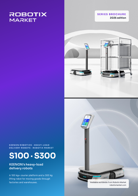Inteligentny robot dostawczy do ciężkich ładunków Keenon S300 – Broszura produktu