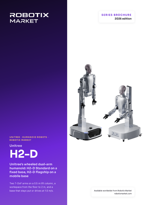 Dwuramienny robot humanoidalny na stałej podstawie Unitree H2-D Standard – Broszura produktu